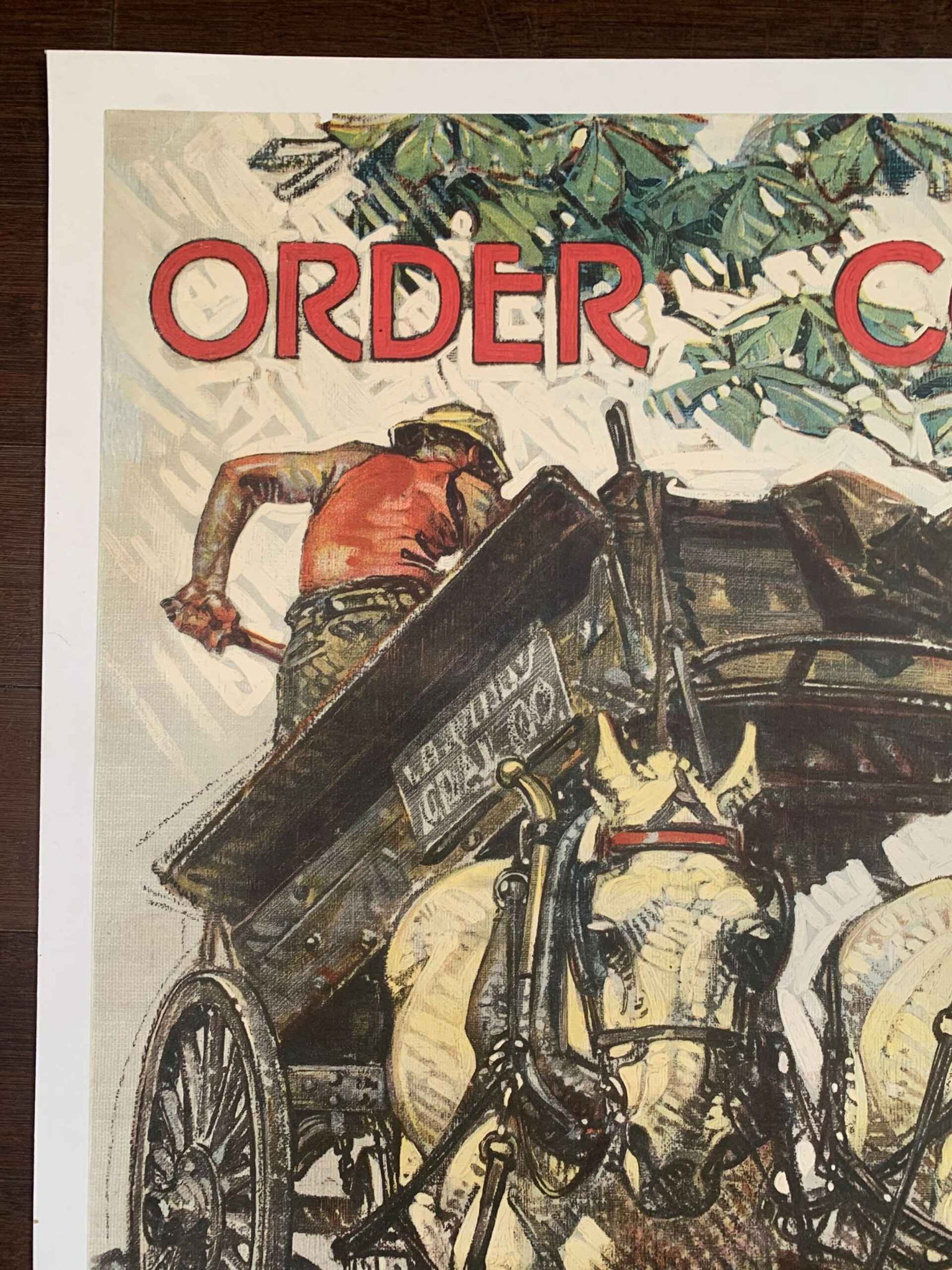 Order Coal Now - Art by Leyendecker (1914) 20x29.25 US WWI Poster LB - 2