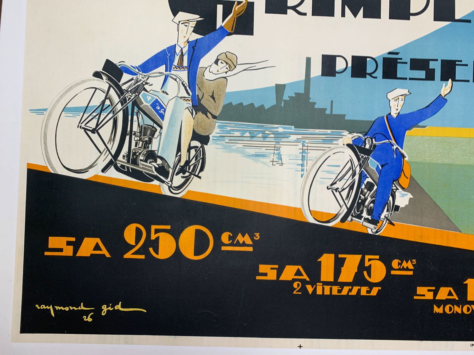 Le Grimpeur Presente - Art by Raymond Grid (1926) 23x31 French Advertising Poster LB - 4