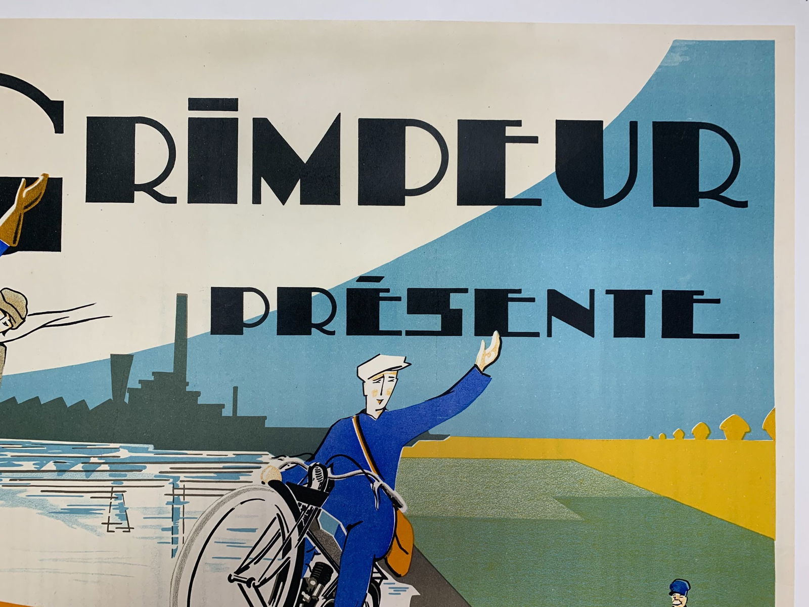 Le Grimpeur Presente - Art by Raymond Grid (1926) 23x31 French Advertising Poster LB - 6