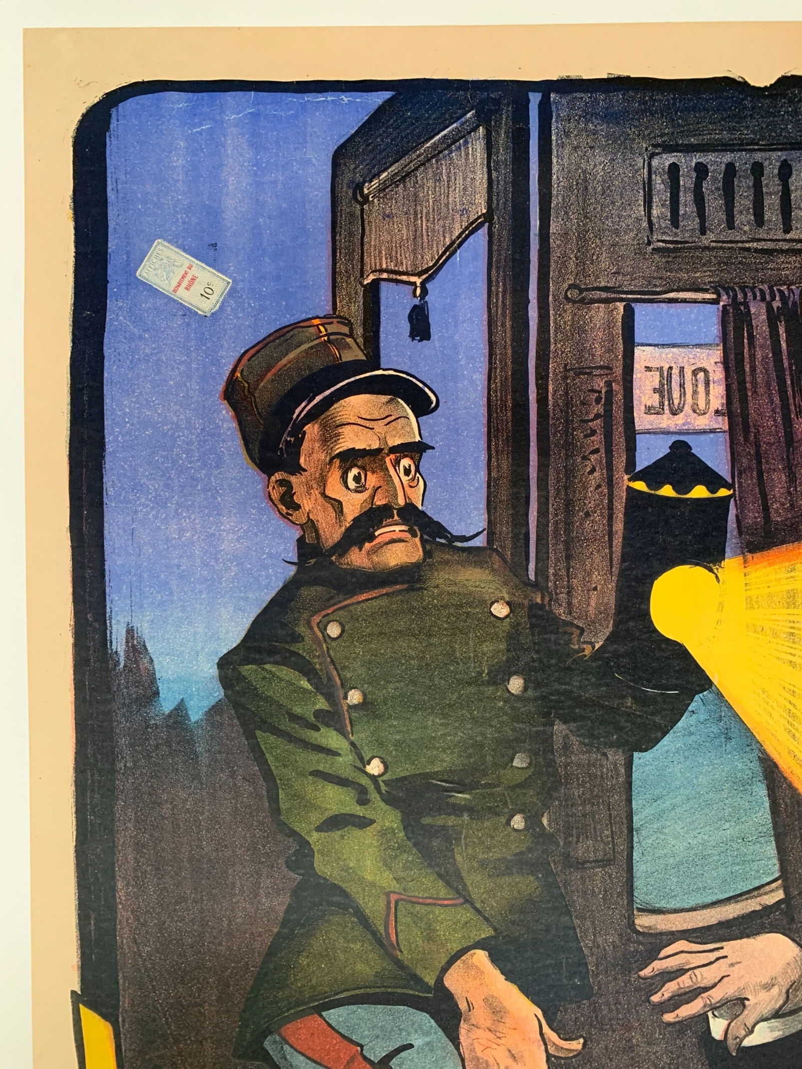 Tournee Frederic Achard - Art by Louis Galice (1900's) 39x55 French Theater Poster LB - 2