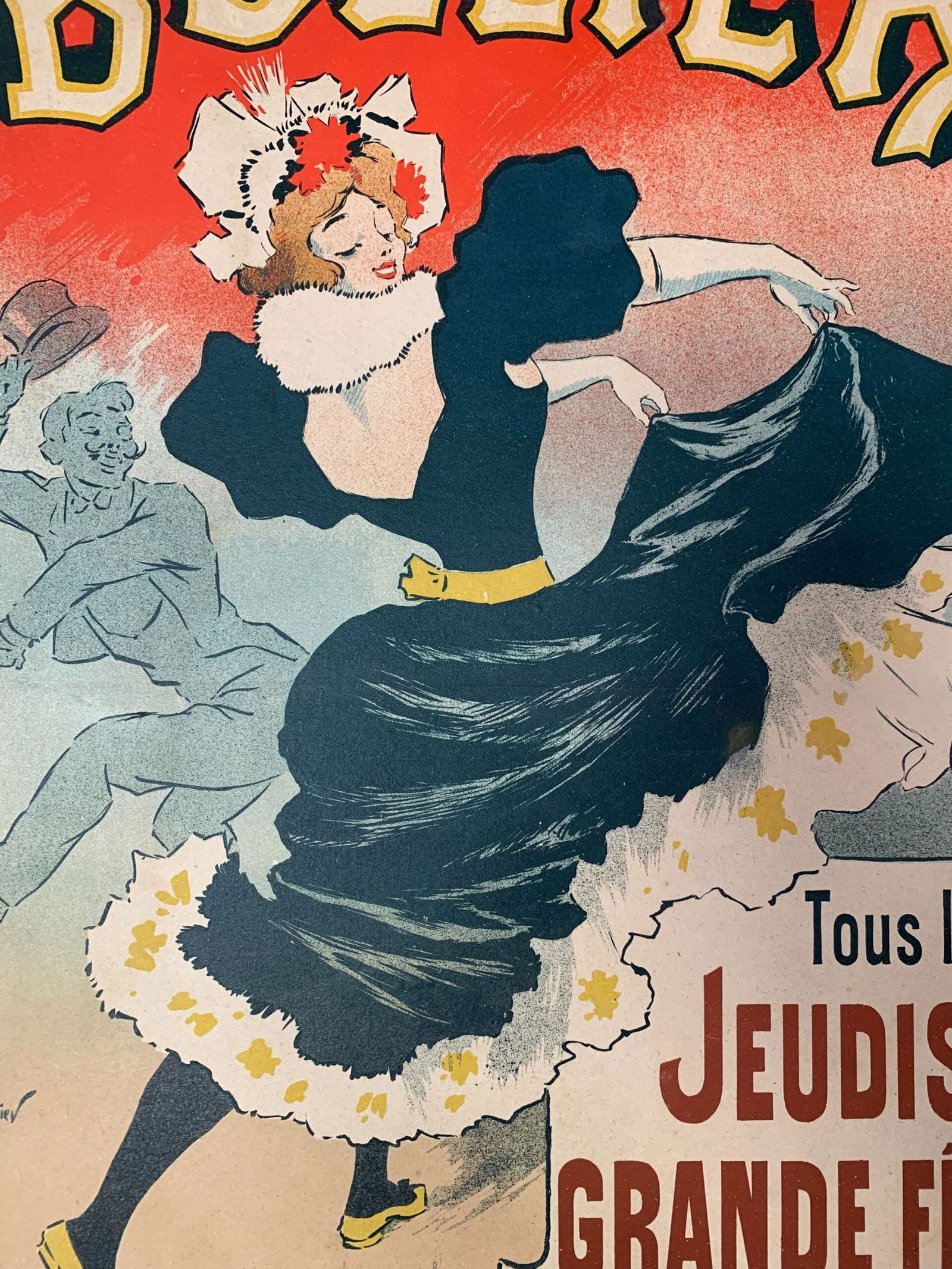 Bullier - Art by Georges Meunier (1895) 15.5x22.75 French Advertising Poster LB - 5