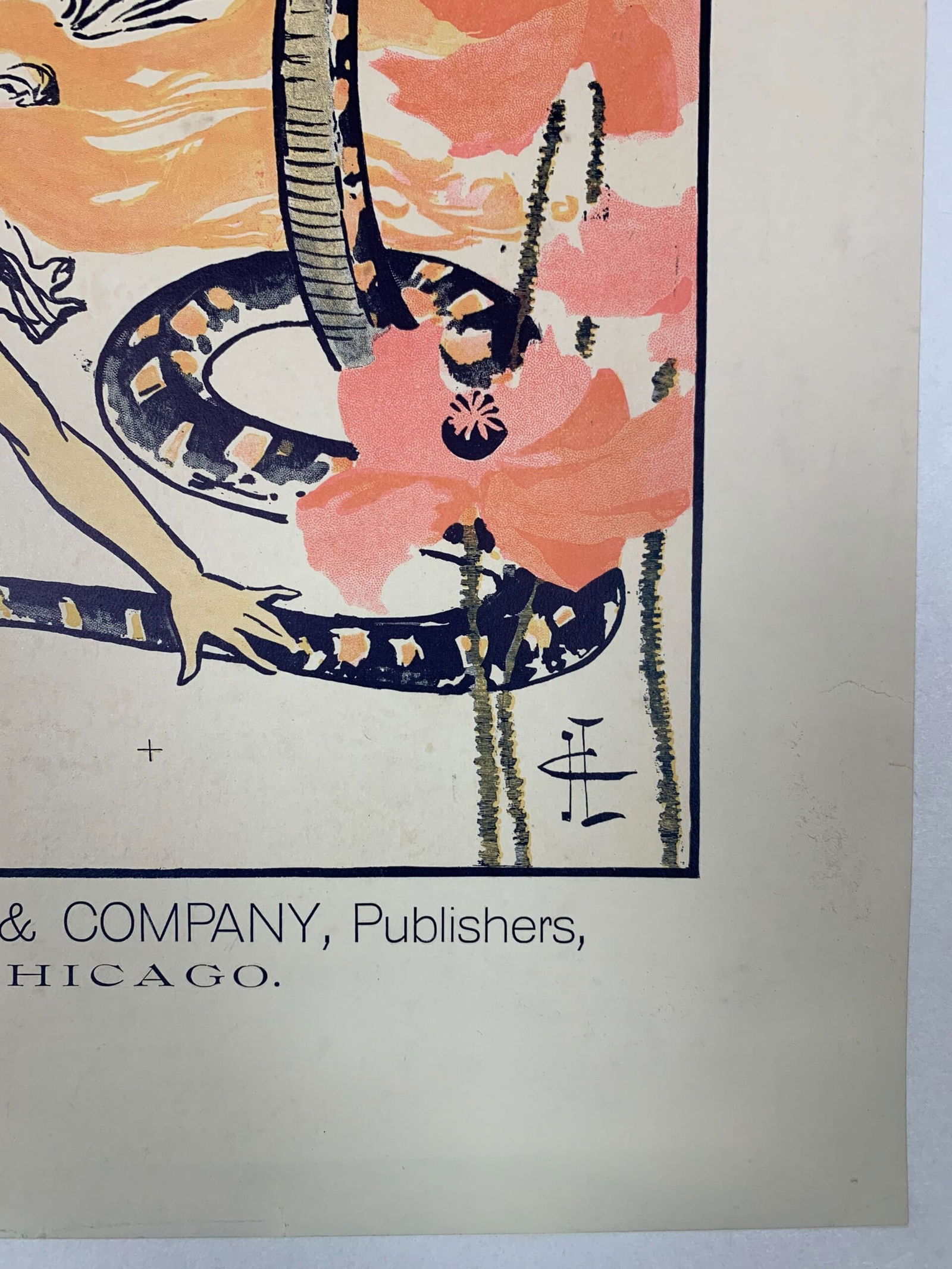 One Fair Daughter - Very Early Art by Leyendecker (1894) 12.5x19 US Book Ad LB - 4