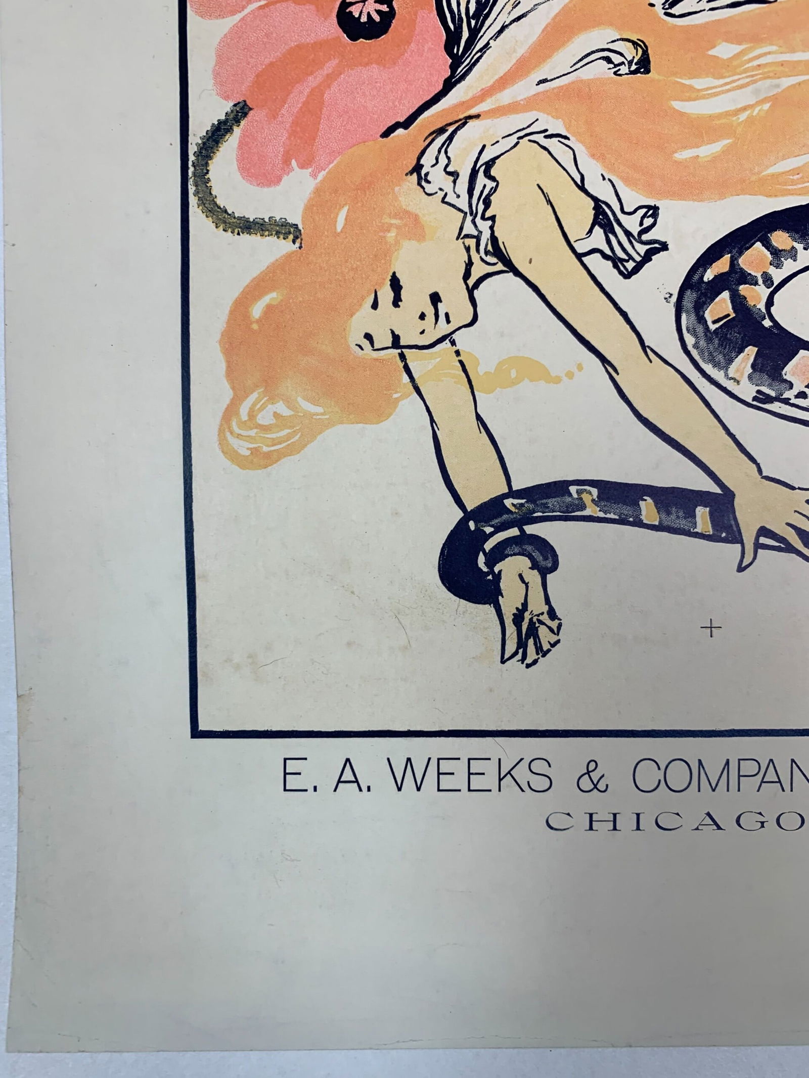 One Fair Daughter - Very Early Art by Leyendecker (1894) 12.5x19 US Book Ad LB - 5