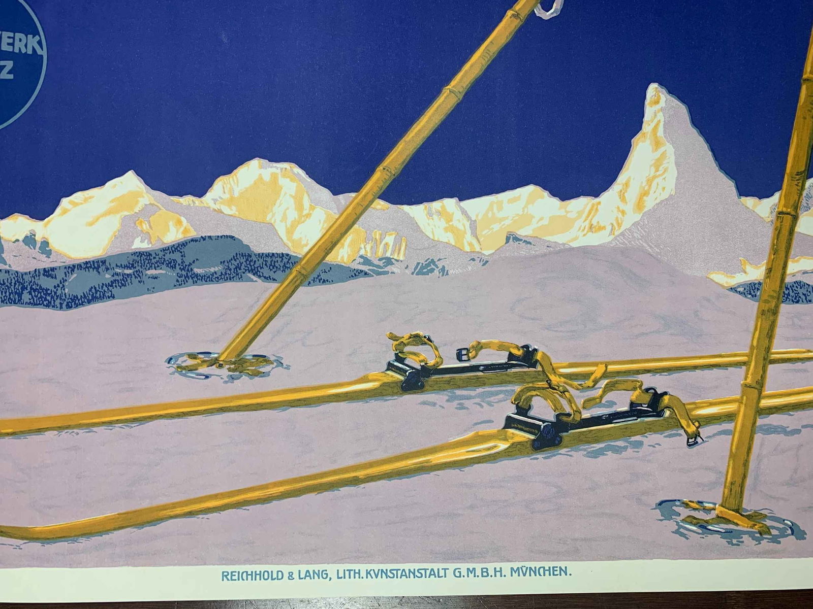 Bilgeri Ski - Art By Carl Kunst (1910's) 19.875x30 German Travel Poster - 5