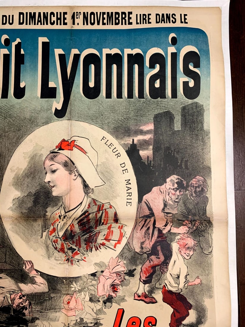 Petite Lyonnais - Art By Cheret (1885) 34.6x48.8 French Theater Poster LB - 7