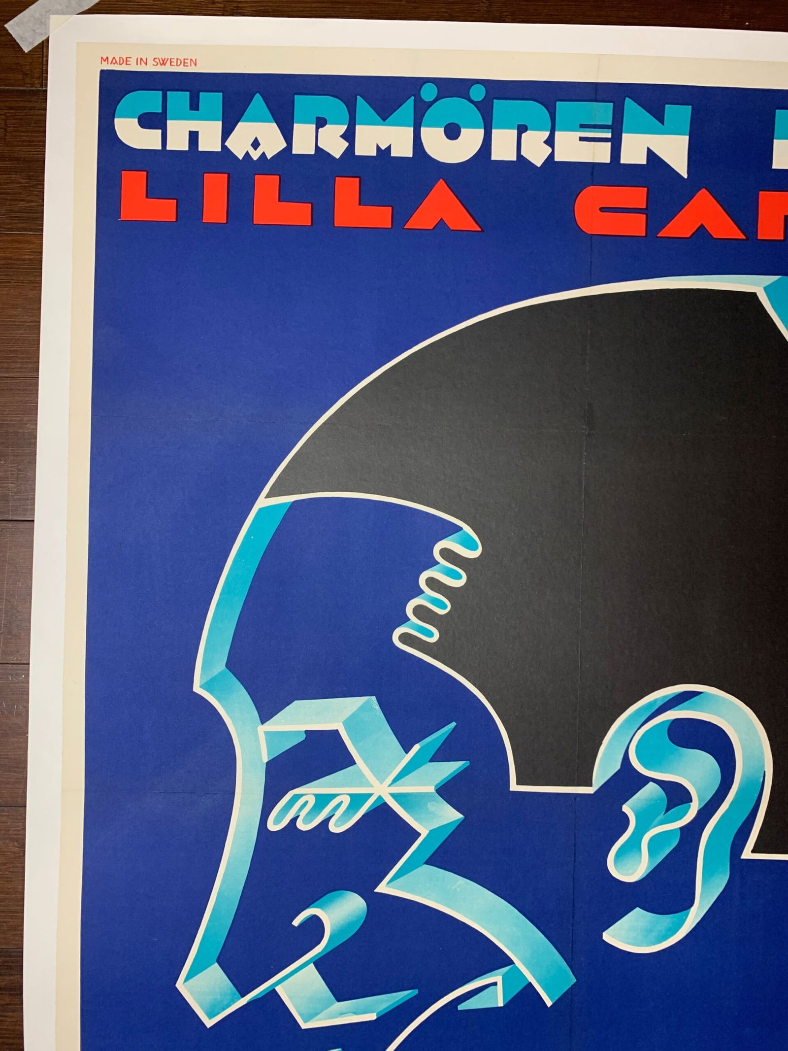 The Playboy of Paris - Maurice Chevalier - Art by Gosta Aberg (1931) 27.5x39.5 Swedish Movie Poster - 5