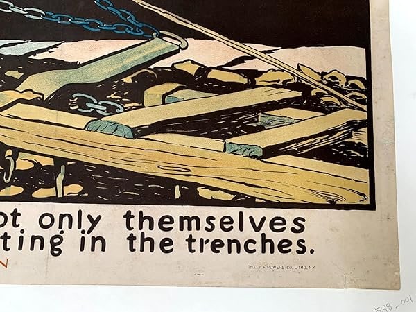 Will You Help The Women Of France? - Art By E. Penfield (1898) 36.5x26 US WWI Poster LB - 6