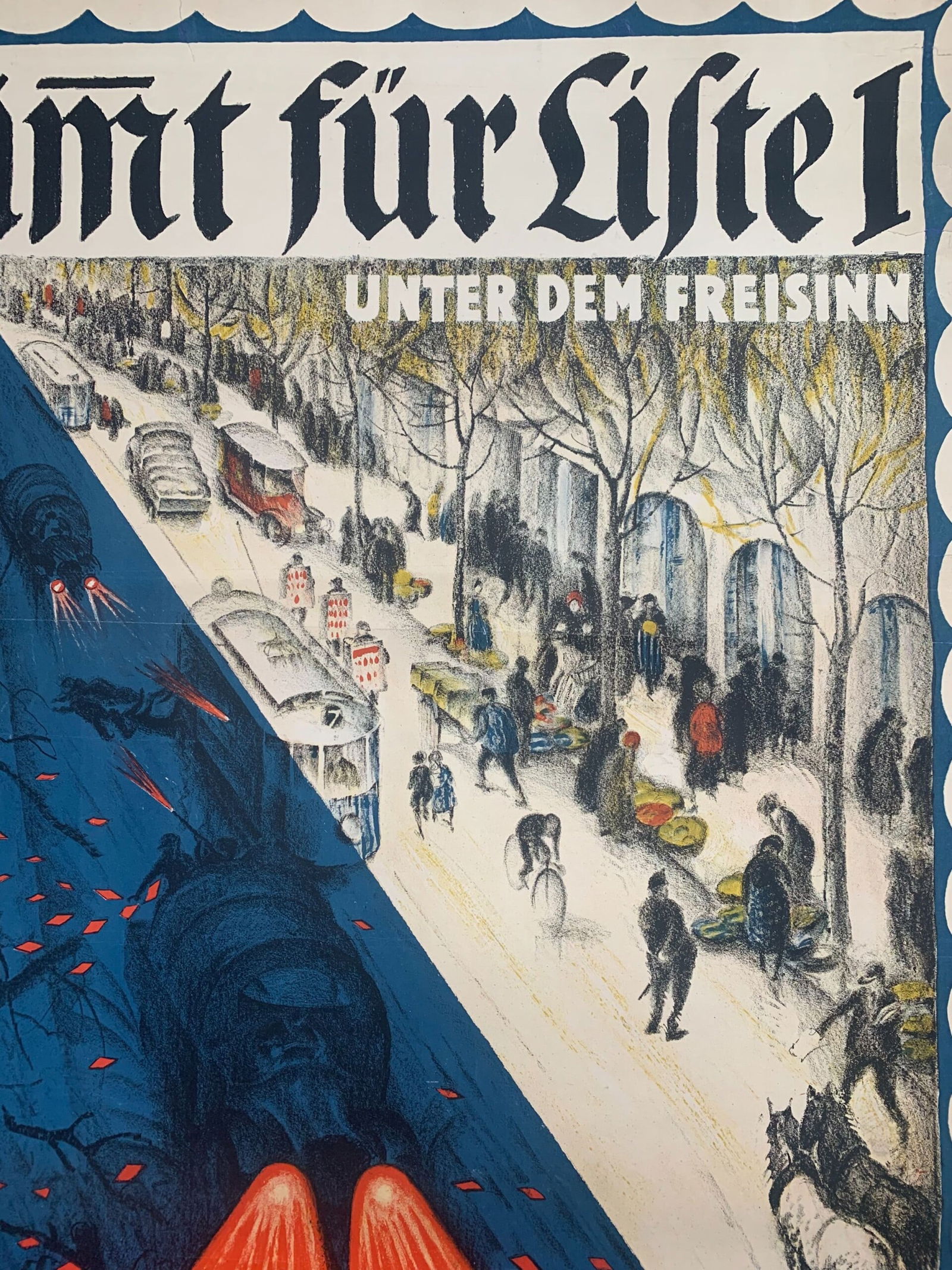 Stimt fur Lifte - Burkhart Mangold (1930) 36x50 Swiss Protest Poster - 2