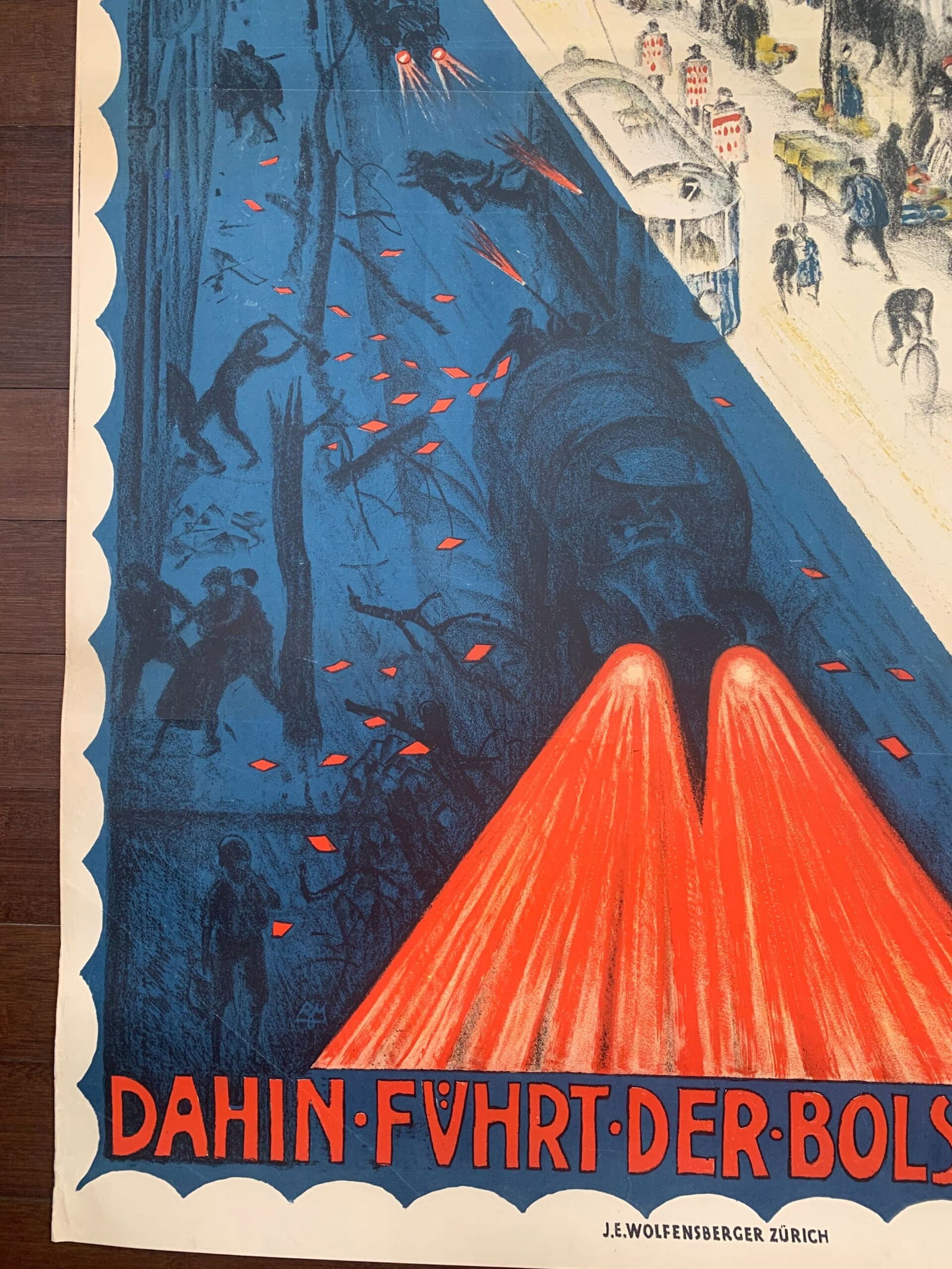 Stimt fur Lifte - Burkhart Mangold (1930) 36x50 Swiss Protest Poster - 3