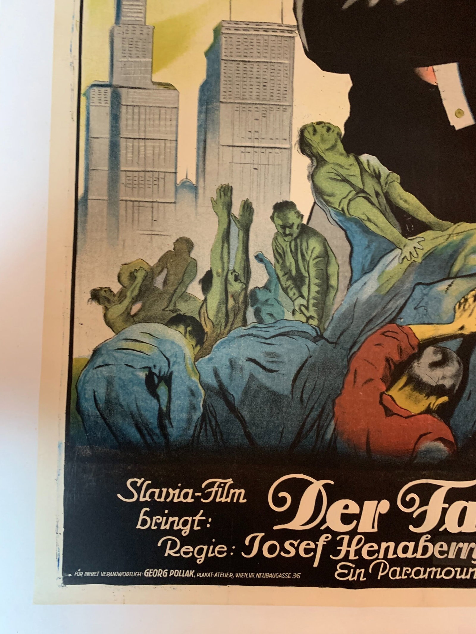 Making a Man aka Der Farmerkonig (1922) 35x49 German Movie Poster LB - 5