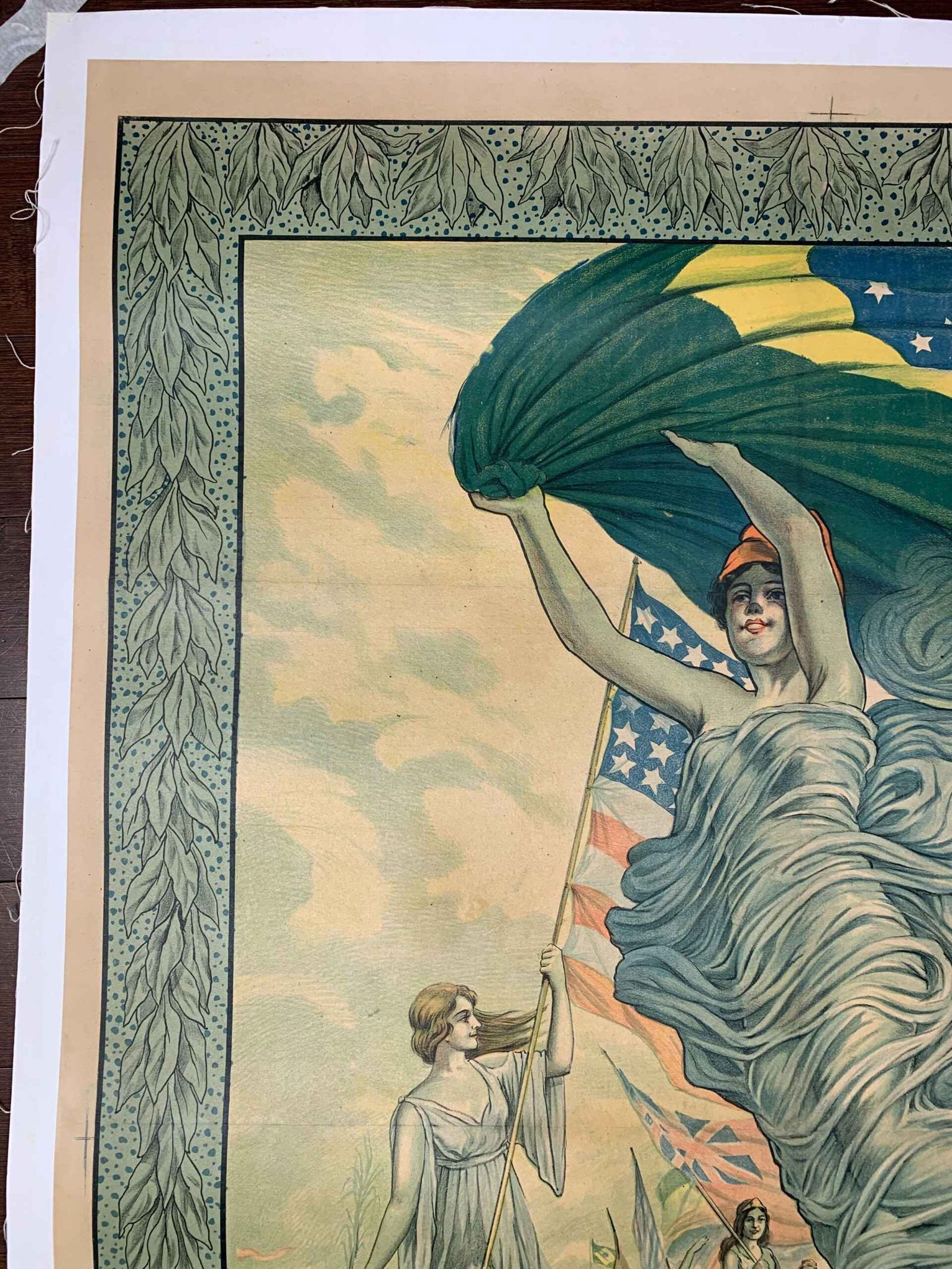 International Expo - Art C. Oswald (1922) 30x44 Brazilian Lithograph Poster LB - 2