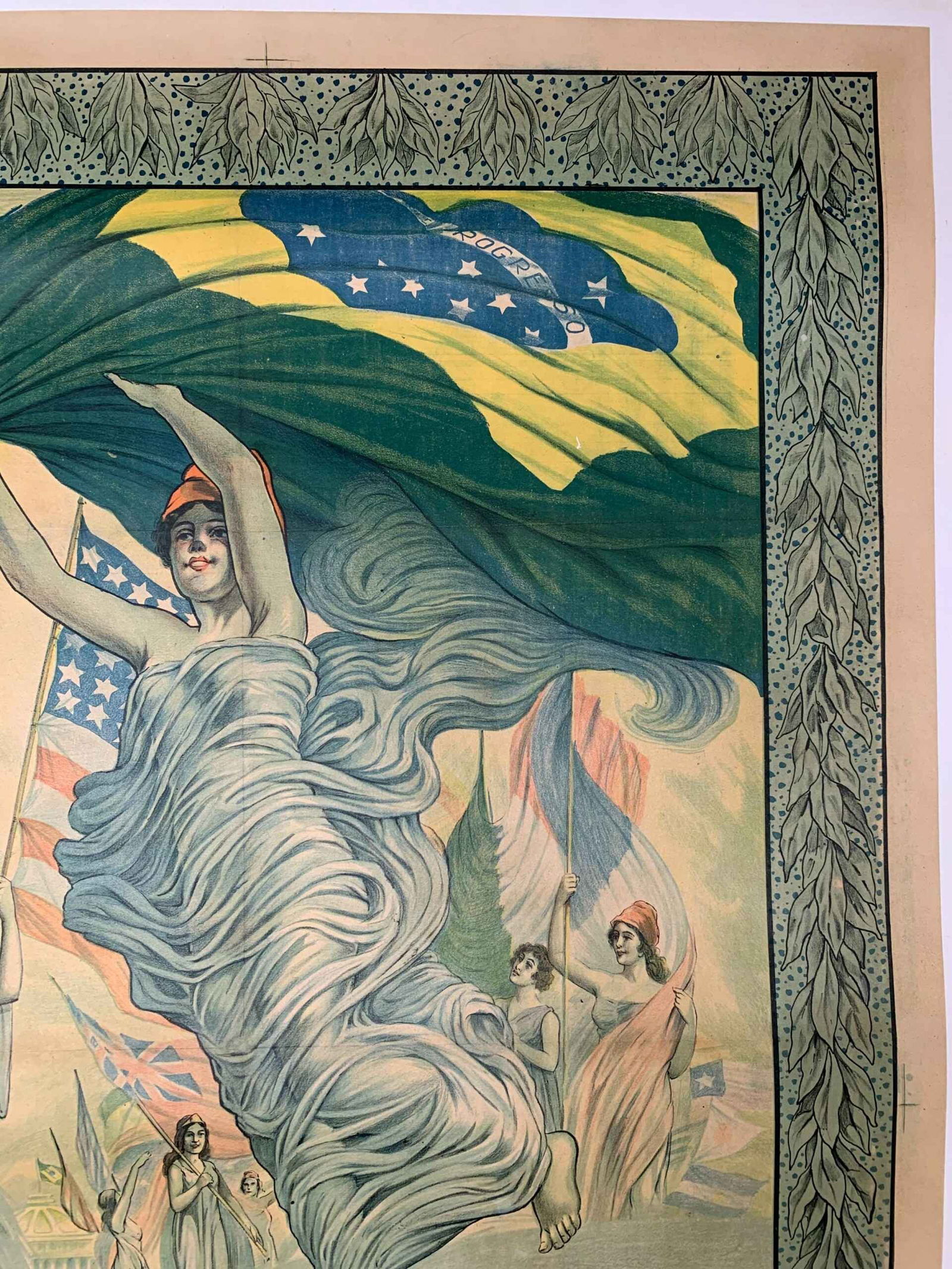 International Expo - Art C. Oswald (1922) 30x44 Brazilian Lithograph Poster LB - 3
