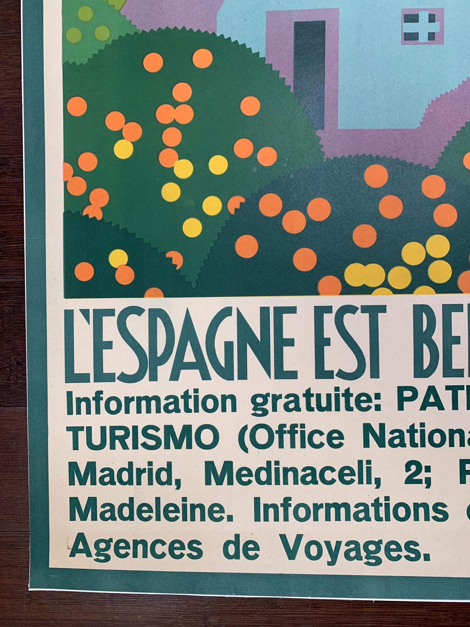 L'espagne Est Belle Toute L'annee - Art By Joseph Renau (1930's) 26.5x40 French Travel Poster LB - 3