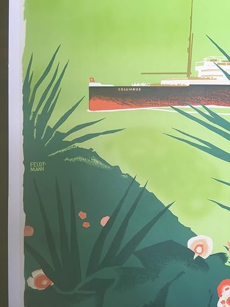 Lloyd Pfingstfahrt - Art By Feldtmann (1934) 33.5x48.375 German Travel Poster LB - 3