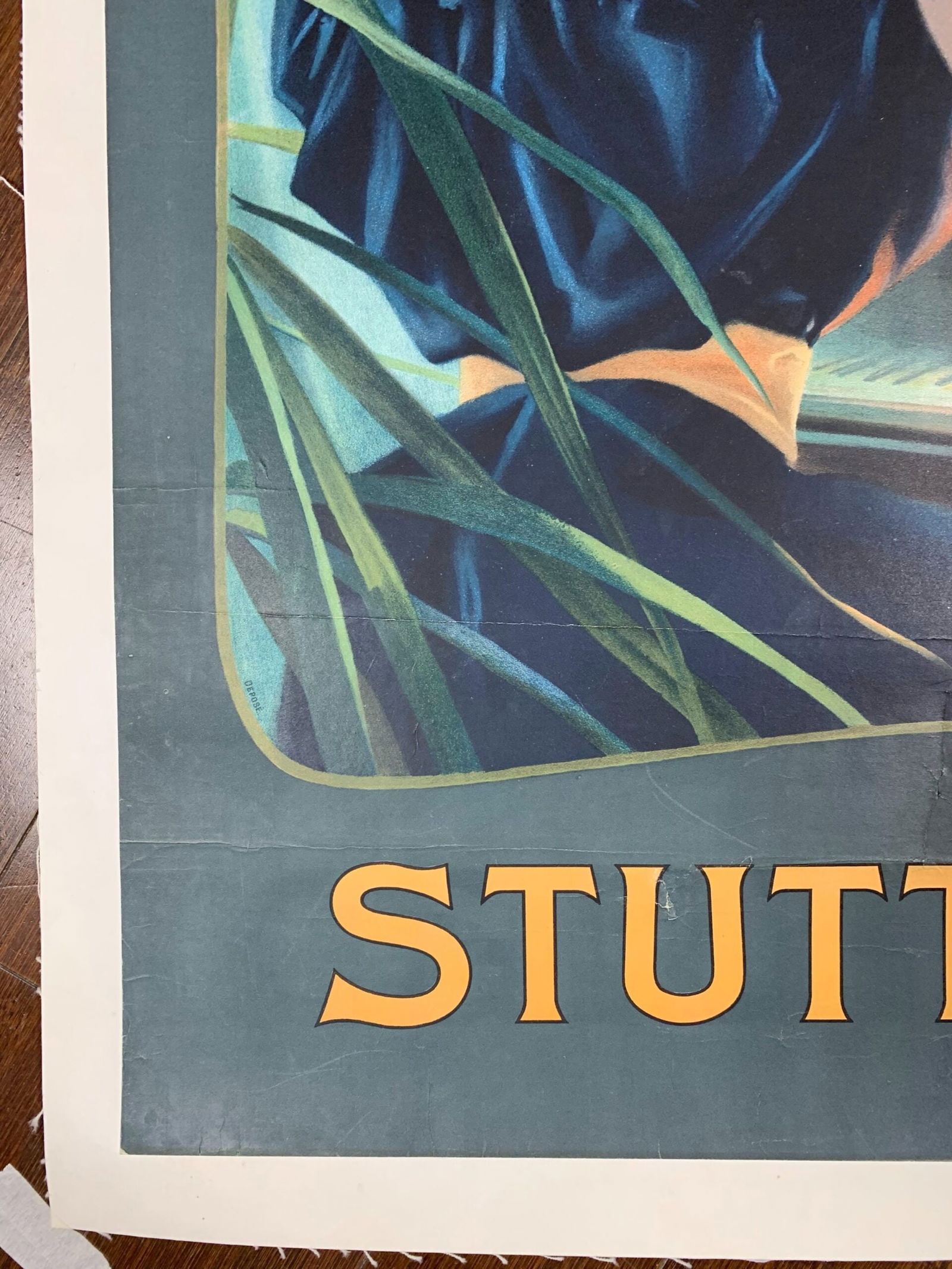 Krauss Pianos - Stuttgart (1900's) 25x36.25 German Advertising Poster LB - 2