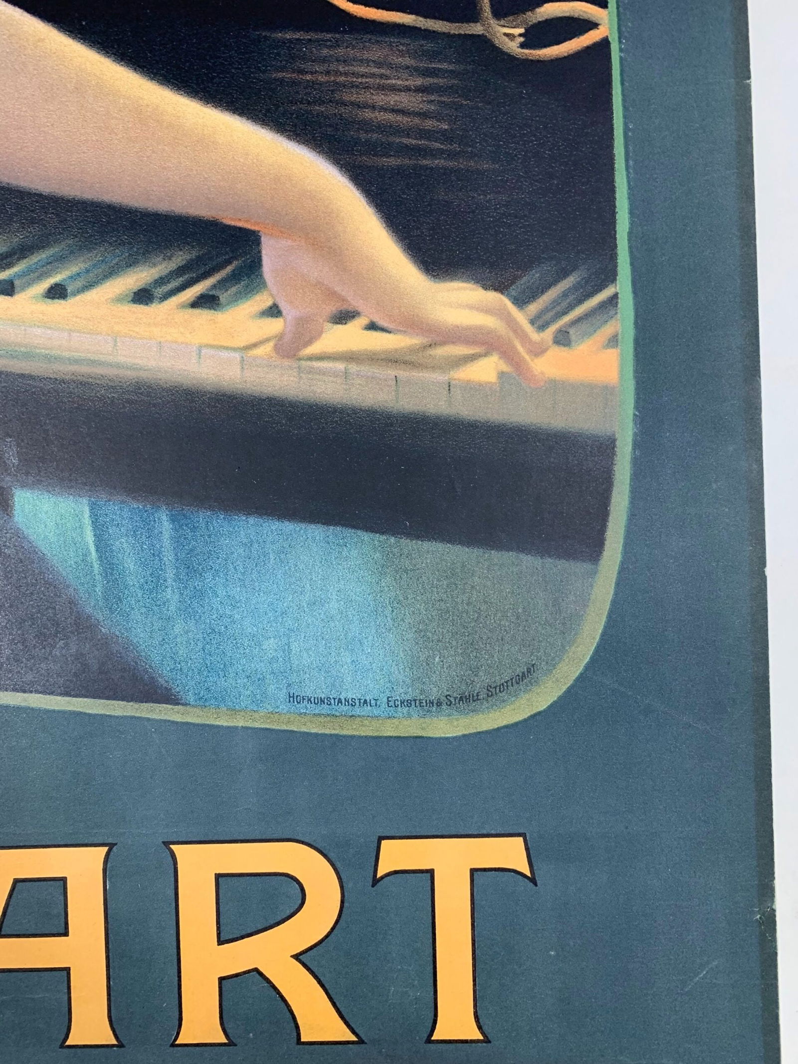 Krauss Pianos - Stuttgart (1900's) 25x36.25 German Advertising Poster LB - 6