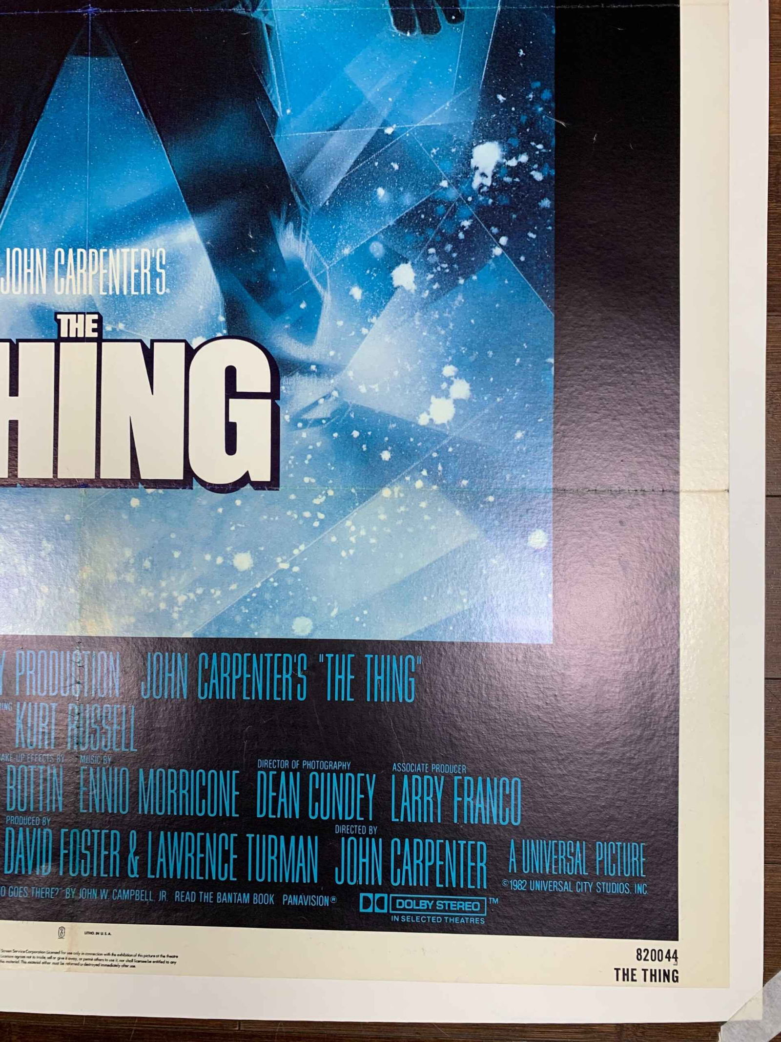 The Thing - John Carpenter (1982) US One Sheet Movie Poster LB - 4