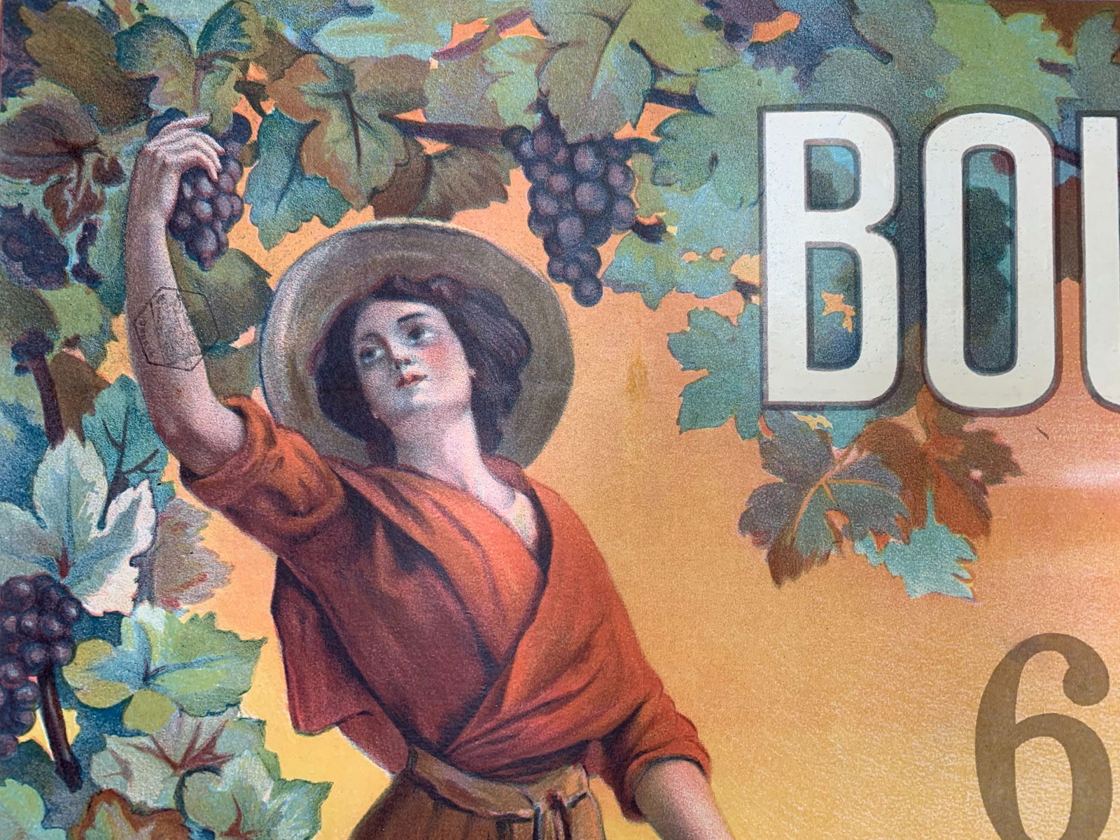 Bouillie Rouch Grapes (1889) 30.5x45.5 French Lithograph Poster LB - 7