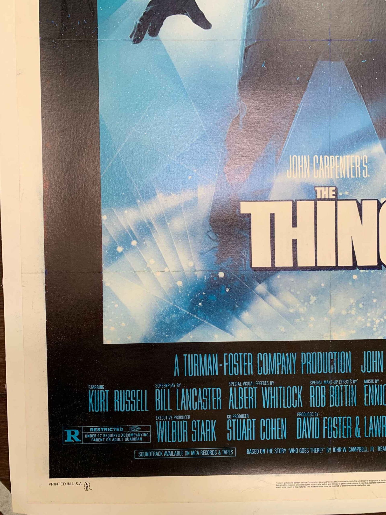 The Thing - John Carpenter (1982) US One Sheet Movie Poster LB - 4