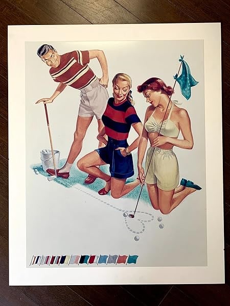 Jantzen Clothing Illustration - Artist Pete Hawley (1948) 21x26.5 US Ad Agency Photographic Print - - 5