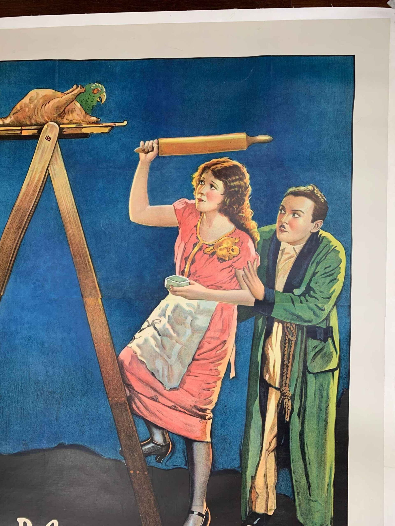 Cold Turkey - Mack Sennett (1925) US Silent Three Sheet movie Poster LB - 2