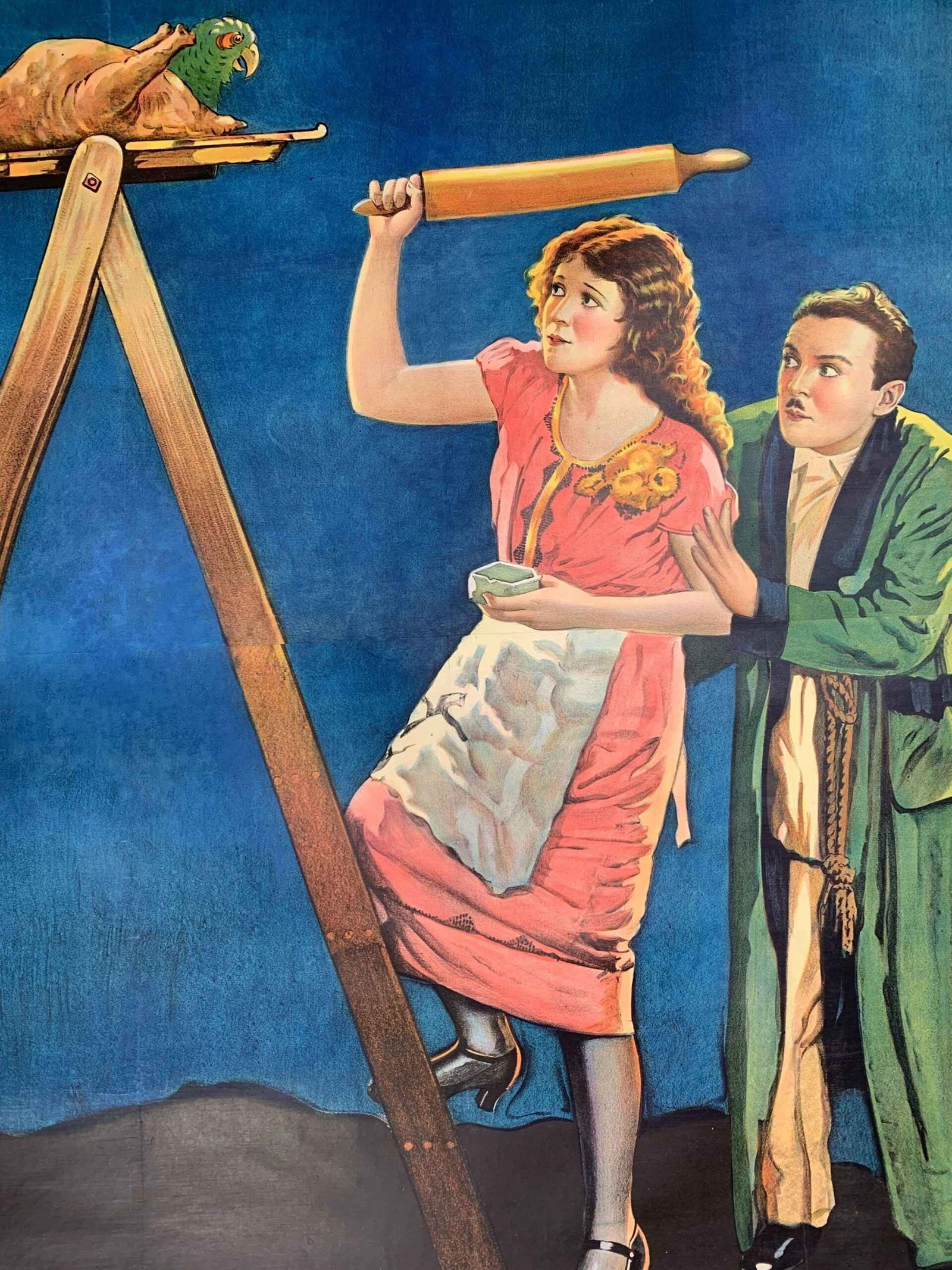 Cold Turkey - Mack Sennett (1925) US Silent Three Sheet movie Poster LB - 6