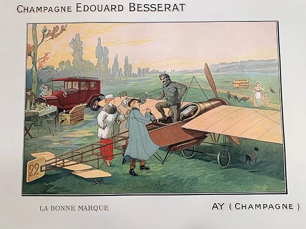 Champagne Eduoard Besserat (1914) 22x28 French Advertising Poster LB - 4