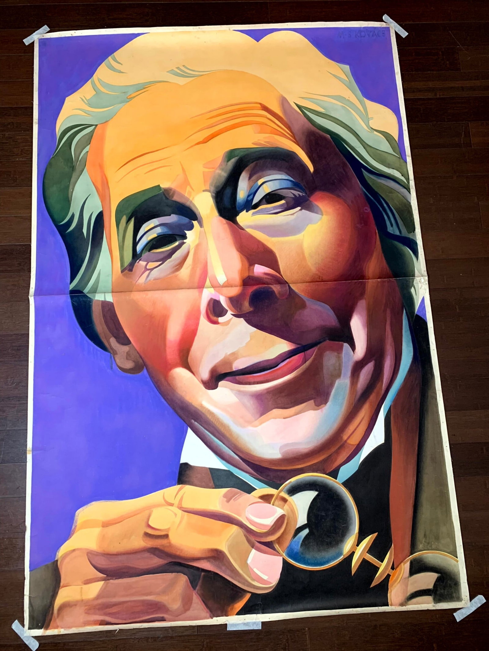 The House Of Rothschild - Art By Margite Kovats (1934) 49.2x73.6 Austrian Gouache Art: Title: The House Of Rothschild - Art By Margite Kovats (1934) 49.2x73.6 Austrian Gouache Art Description: The House Of Rothschild - Art By Margite Kovats (1934) 49.2x73.6 Austrian Gouache