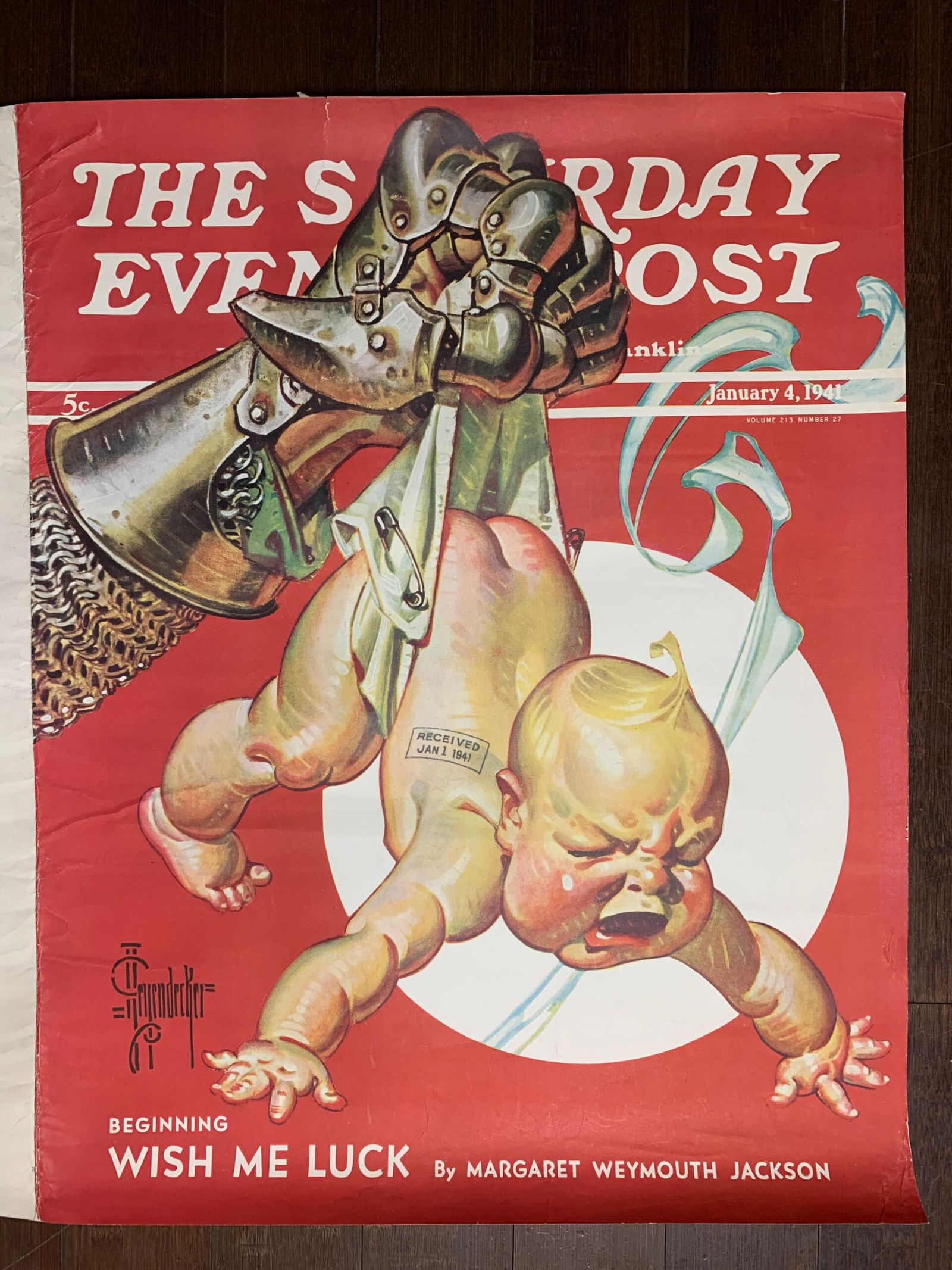 Saturday Evening Post - Art Leyendecker (1941) 27.5x43 US Newstand Poster - 2