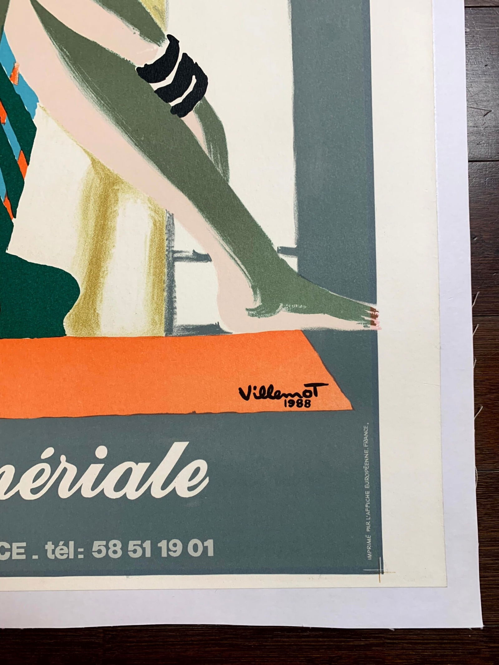 Eugenie Les Bains - Art By Villemot (1988) 27.75x39.75 French Advertising Poster LB - 2