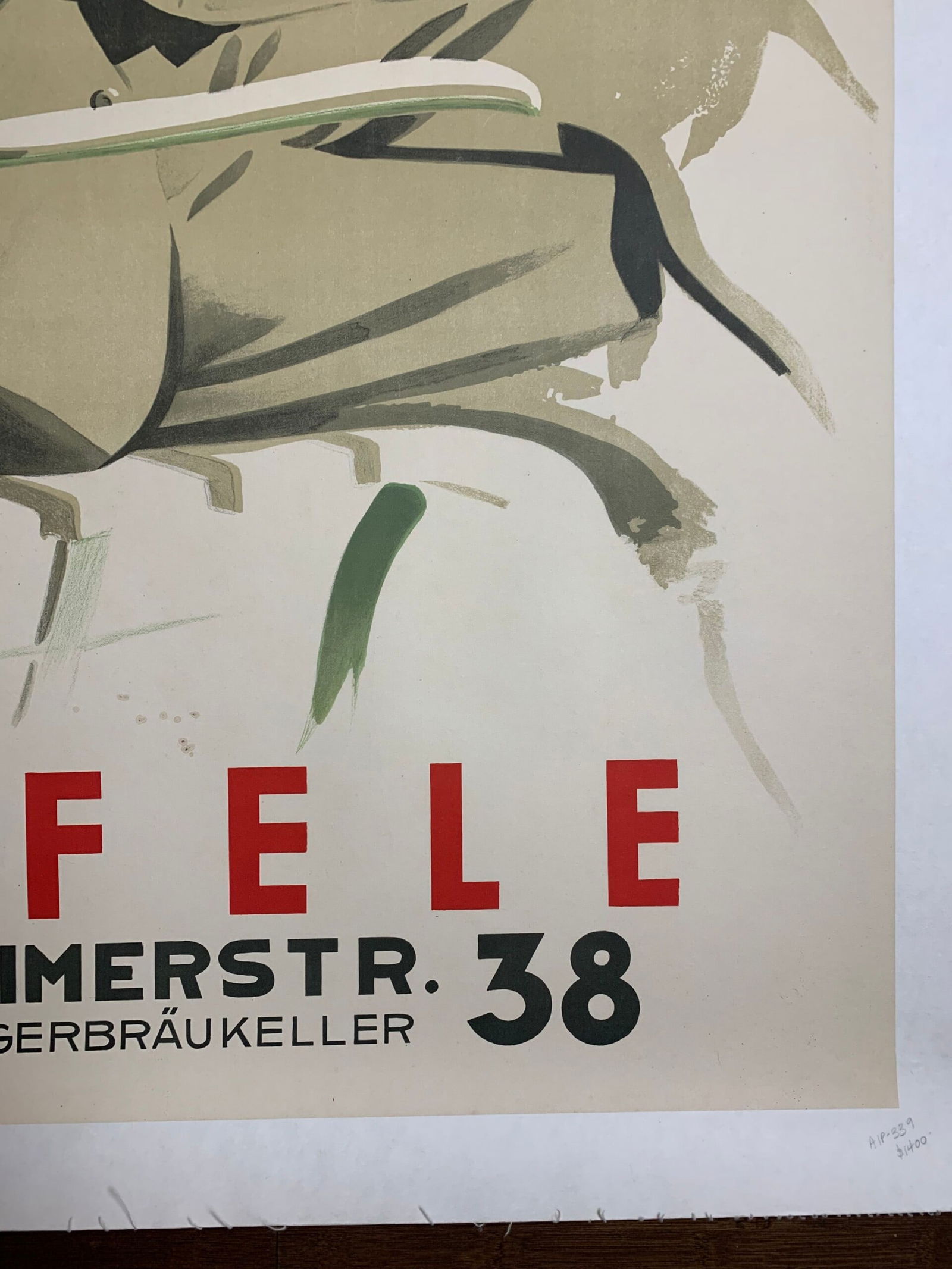 Hofele Clothing - Art by B (1930's) 33x47.5 German Advertising Poster LB - 4