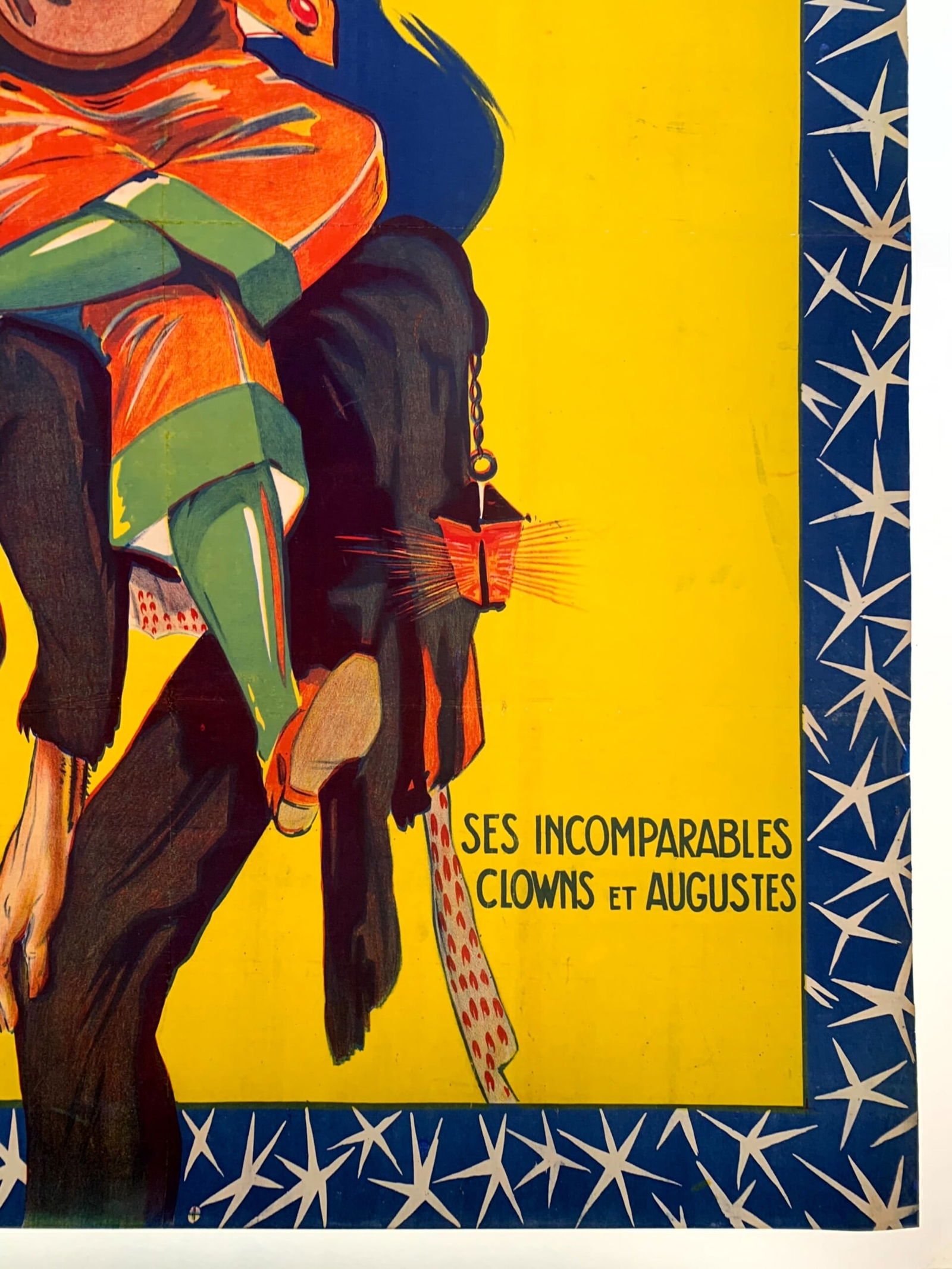 Cirque Ancillotti Plege - Art by Lorit (1924) 45x63.5 French Circus Poster LB - 5
