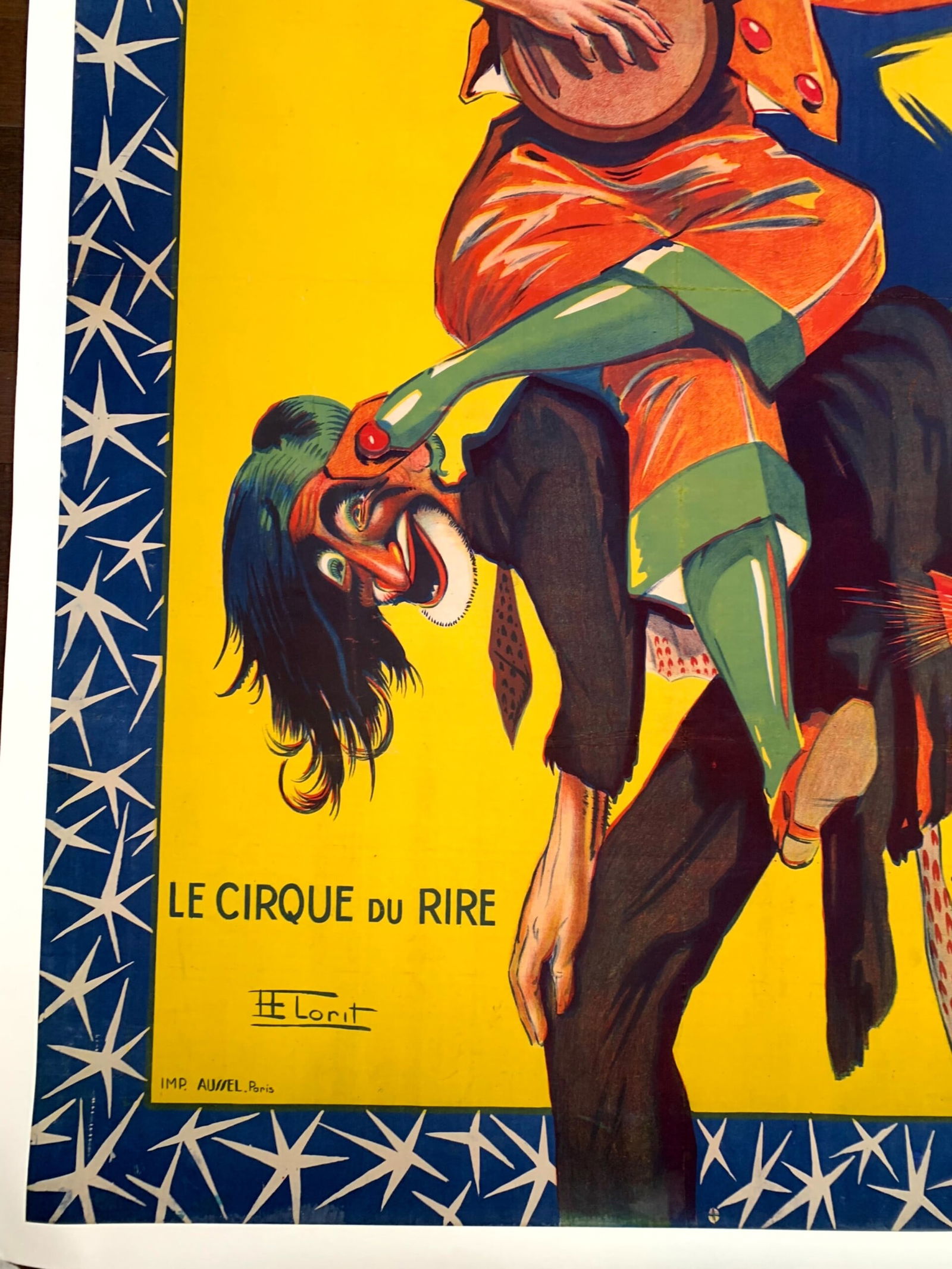 Cirque Ancillotti Plege - Art by Lorit (1924) 45x63.5 French Circus Poster LB - 6