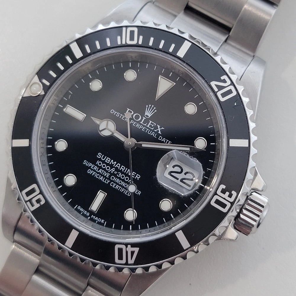 Rolex Oyster Date 16610T Submariner Mens 40mm 2000s Automatic All Original RA686 - 4