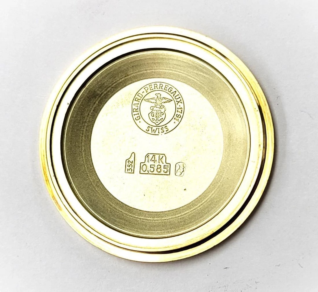 Vintage 14k GIRARD PERREGAUX Mens 39 Jewels Gyromatic Watch 1960s EXLNT SERVICED - 11