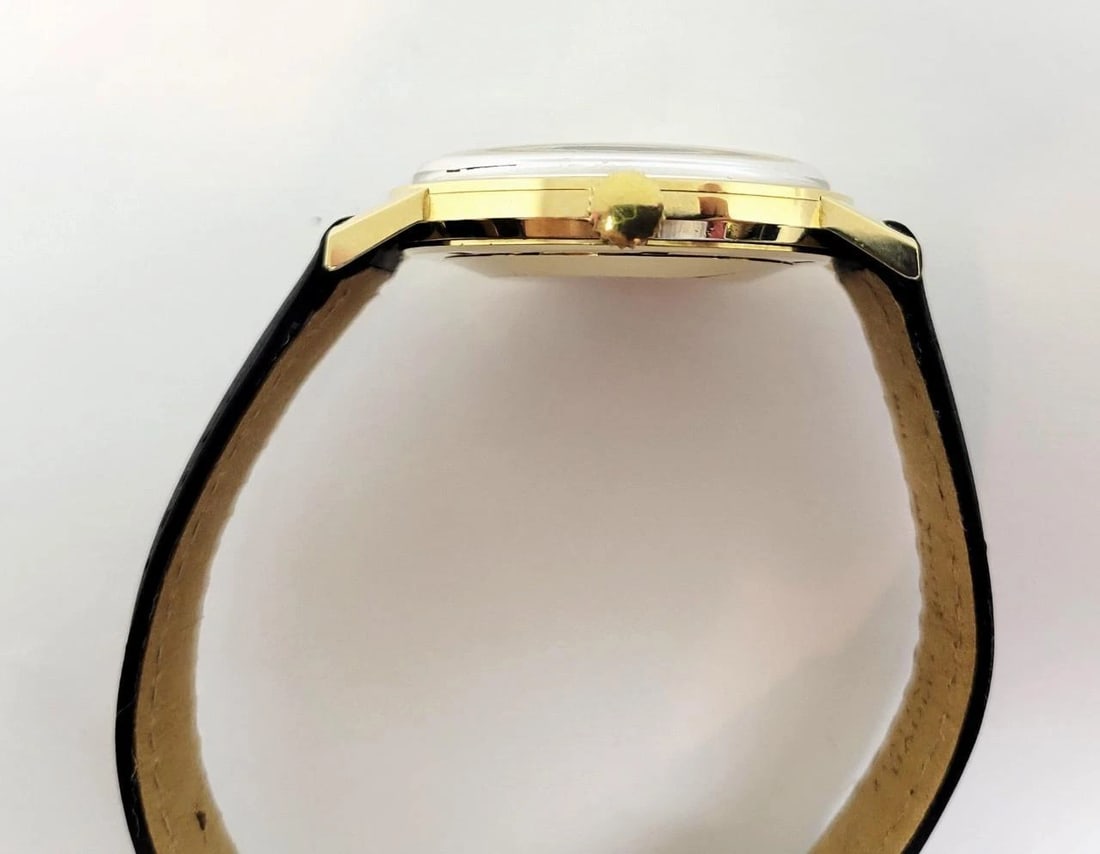 Vintage 14k GIRARD PERREGAUX Mens 39 Jewels Gyromatic Watch 1960s EXLNT SERVICED - 12