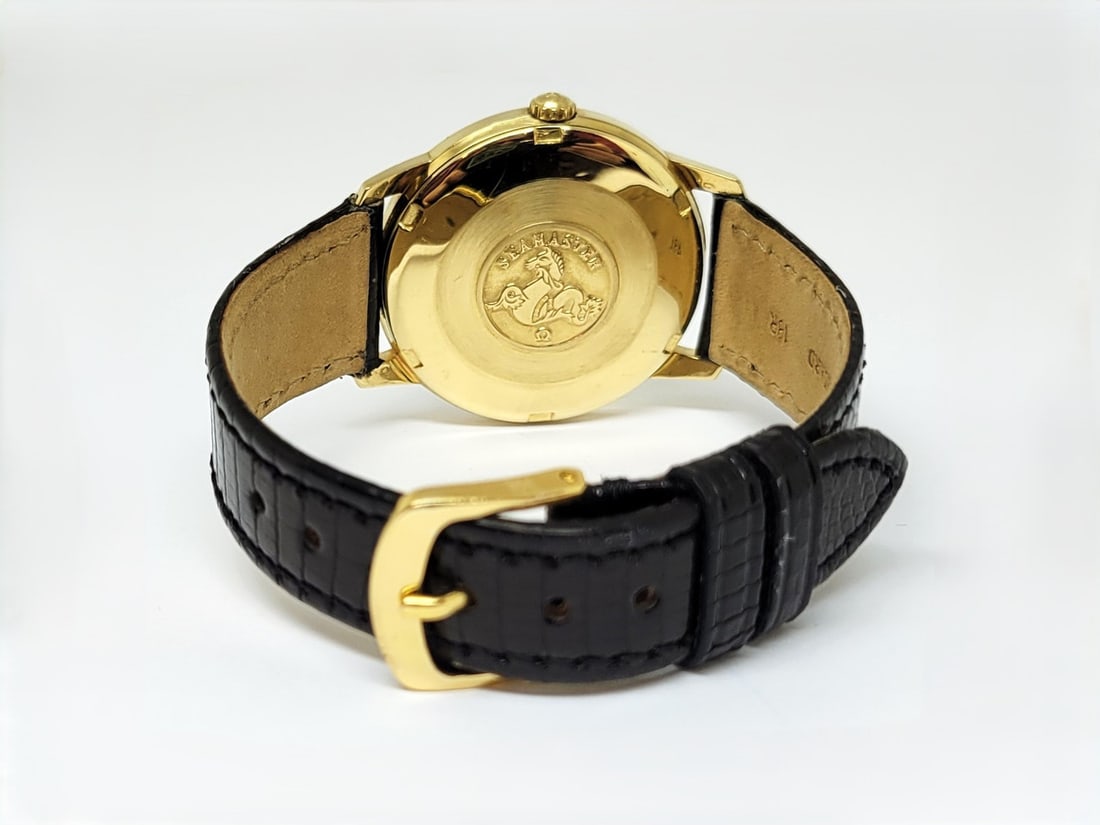 Vintage Solid 18k Gold OMEGA SEAMASTER Automatic Watch Cal 552* 165.001 EXLNT - 4