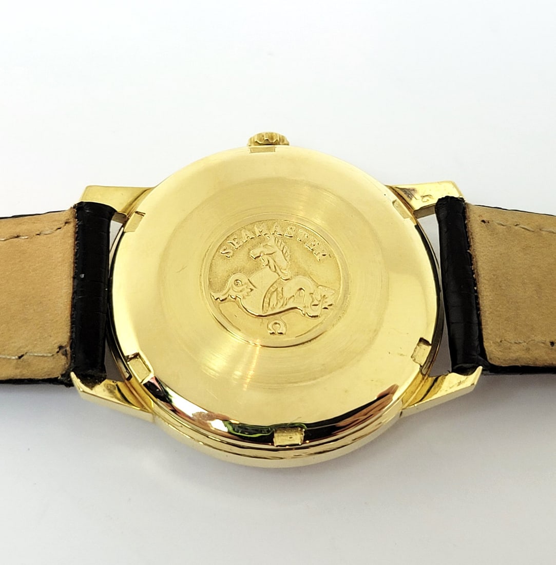 Vintage Solid 18k Gold OMEGA SEAMASTER Automatic Watch Cal 552* 165.001 EXLNT - 9