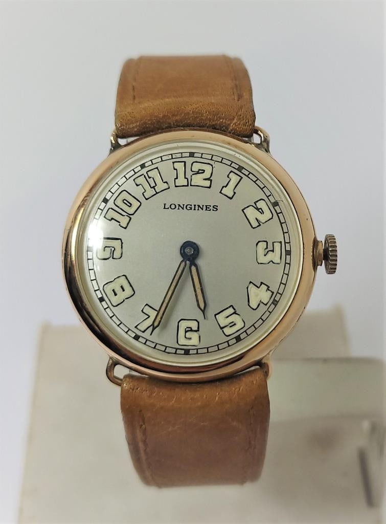 Vintage 14k Mens LONGINES 15J Winding Watch Cal 12.91 c.1918* EXLNT* SERVICED: Vintage 14k Mens LONGINES 15J Winding Watch Cal 12.91 c.1918* EXLNT* SERVICED Vintage 14k Mens LONGINES 15J Winding Watch Cal 12.91 c.1918* EXLNT Condit
