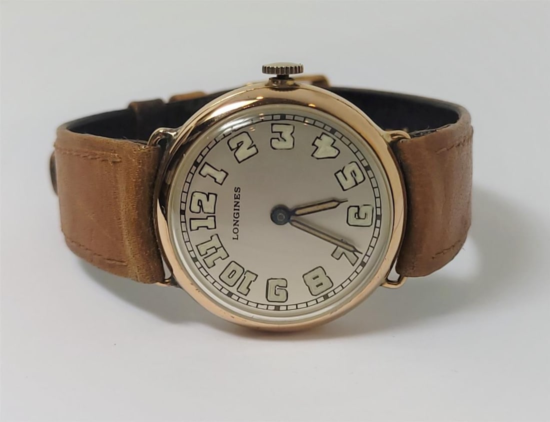 Vintage 14k Mens LONGINES 15J Winding Watch Cal 12.91 c.1918* EXLNT* SERVICED - 6