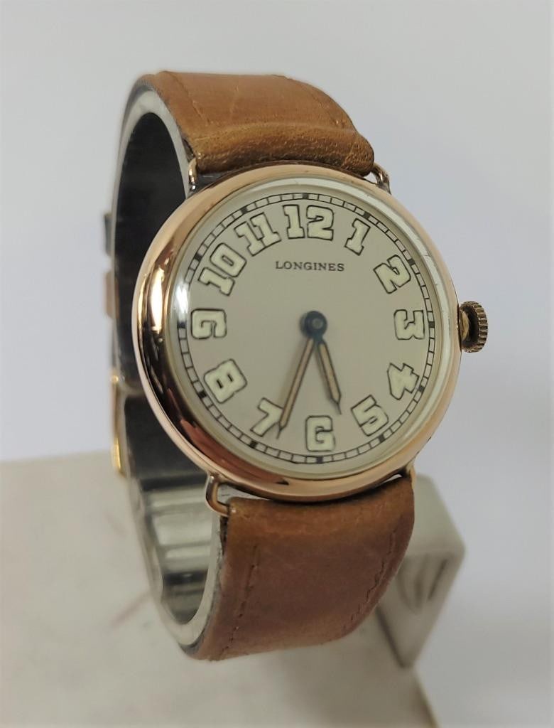 Vintage 14k Mens LONGINES 15J Winding Watch Cal 12.91 c.1918* EXLNT* SERVICED - 7