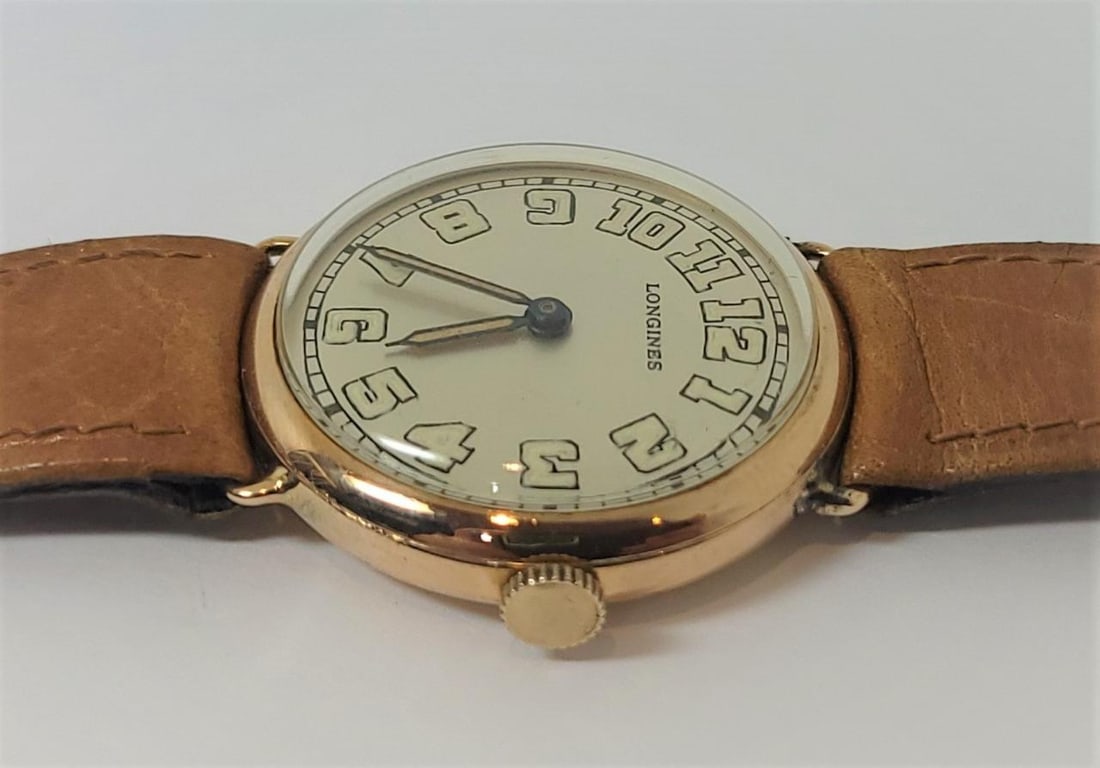 Vintage 14k Mens LONGINES 15J Winding Watch Cal 12.91 c.1918* EXLNT* SERVICED - 8
