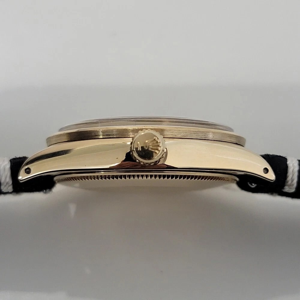 Rolex Oyster Perpetual Ref 1007 34mm 1960s 18k Solid Gold Mens Automatic RA438B - 8