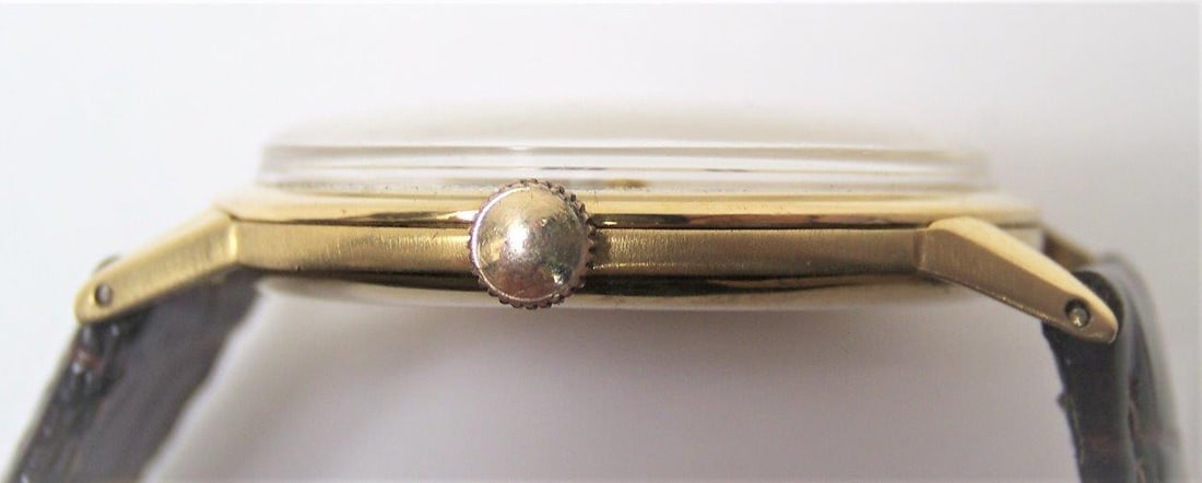 Vintage 18k Gold IWC SHAFFHAUSEN Winding Watch 1960s Cal C423 EXLNT* SERVICED - 13