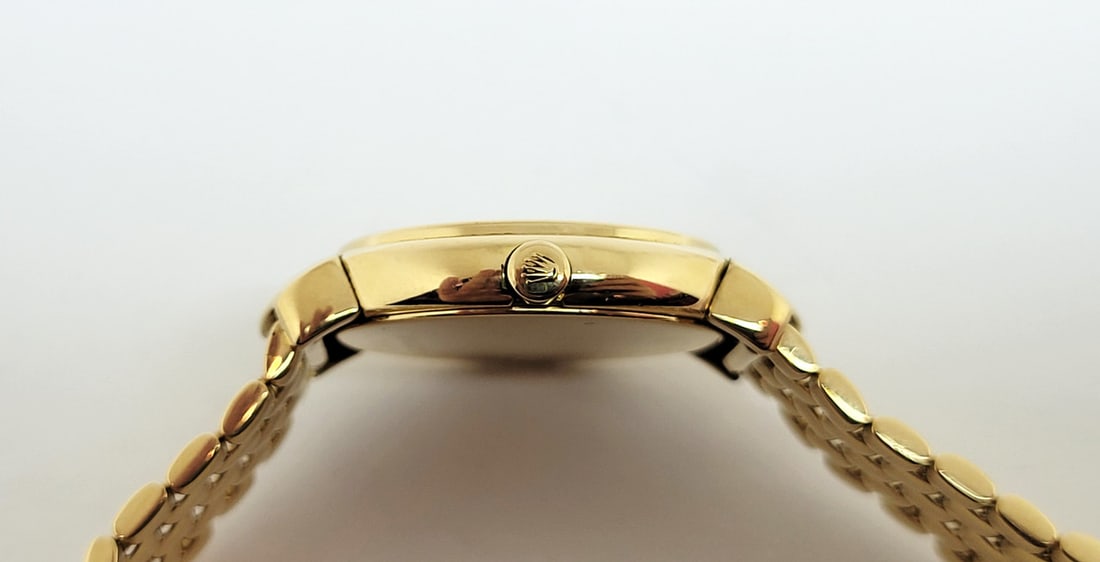Ladies Solid 18k Yellow Gold ROLEX CELLINI Quartz Watch c.1995 Ref. 6621 EXLNT - 6