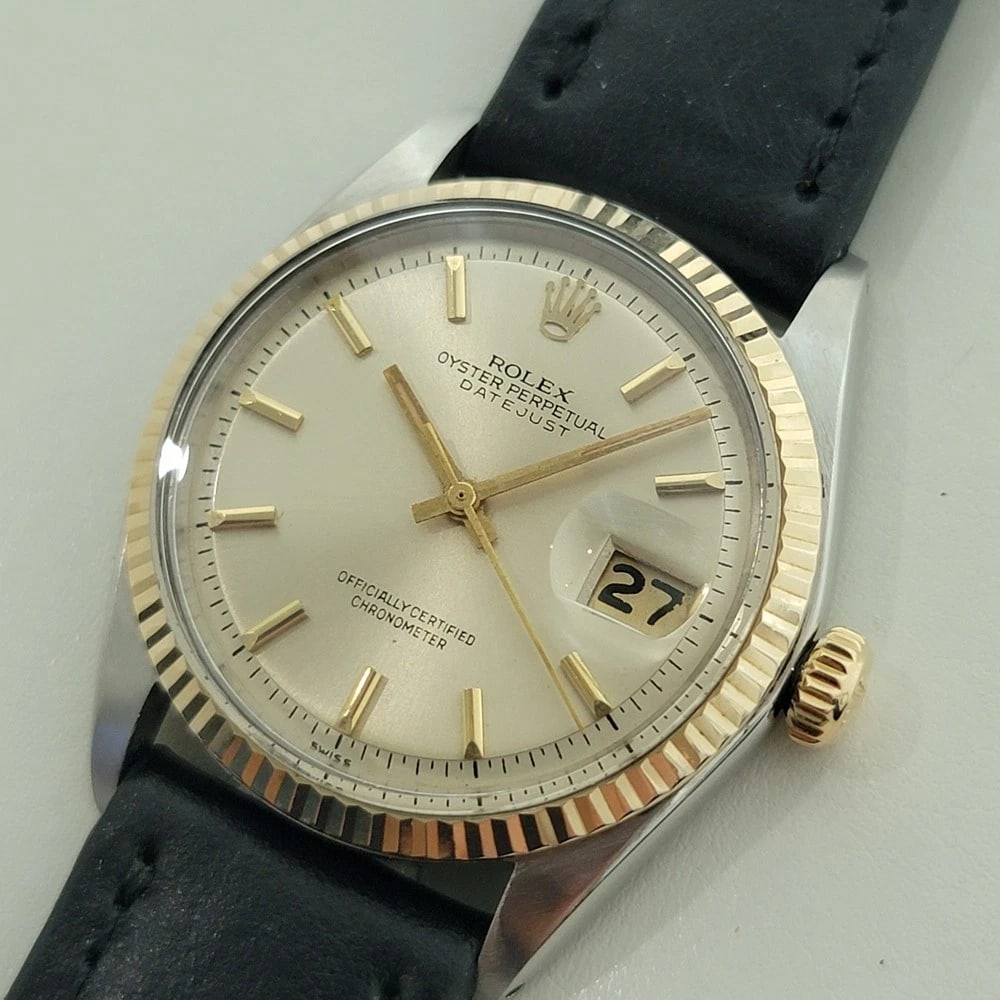 Rolex Oyster Datejust Ref 1601 36mm 18k SS 1970s Mens Automatic Vintage RA591 - 4