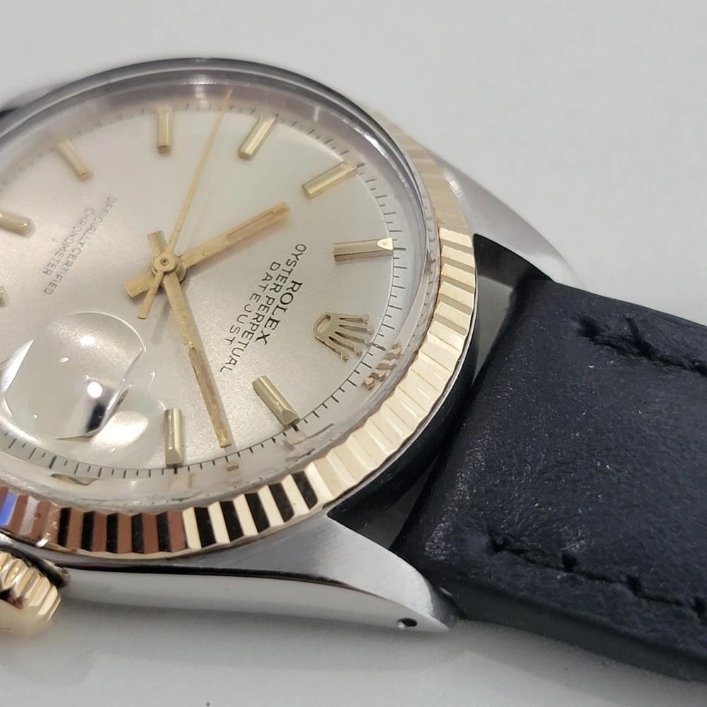 Rolex Oyster Datejust Ref 1601 36mm 18k SS 1970s Mens Automatic Vintage RA591 - 6