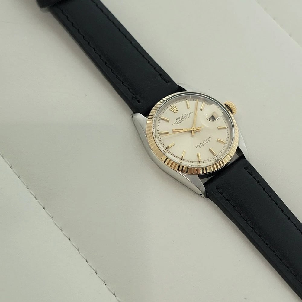 Rolex Oyster Datejust Ref 1601 36mm 18k SS 1970s Mens Automatic Vintage RA591 - 7