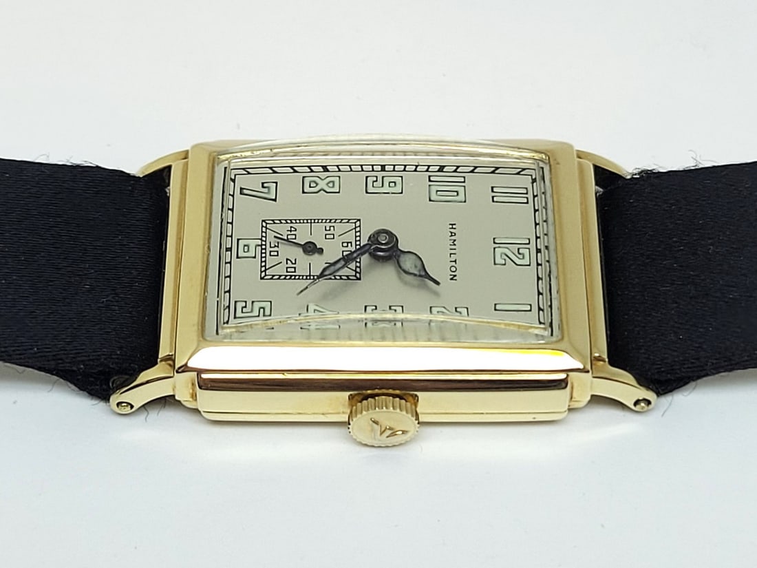 Vintage Solid 14k HAMILTON Andrews Winding Watch 1930s Cal 401 * EXLNT RARE - 6