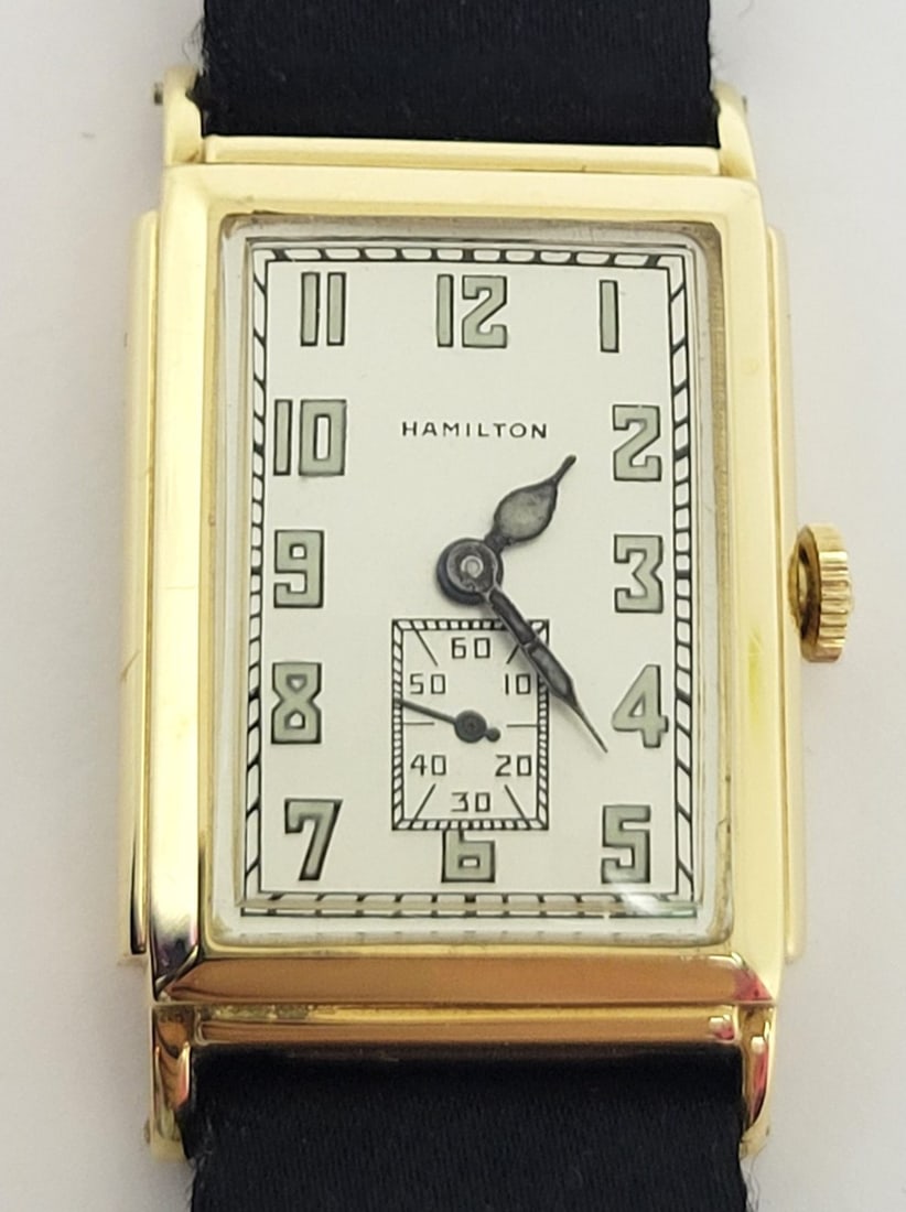 Vintage Solid 14k HAMILTON Andrews Winding Watch 1930s Cal 401 * EXLNT RARE - 8